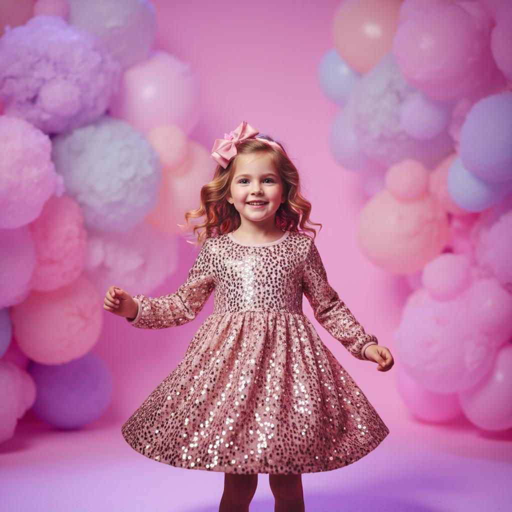 Enchanted Pink Sparkles Party Dress