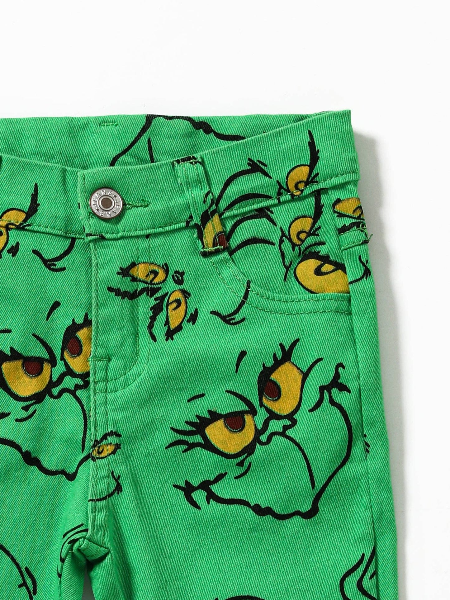 Green Girls Christmas Flare Jeans