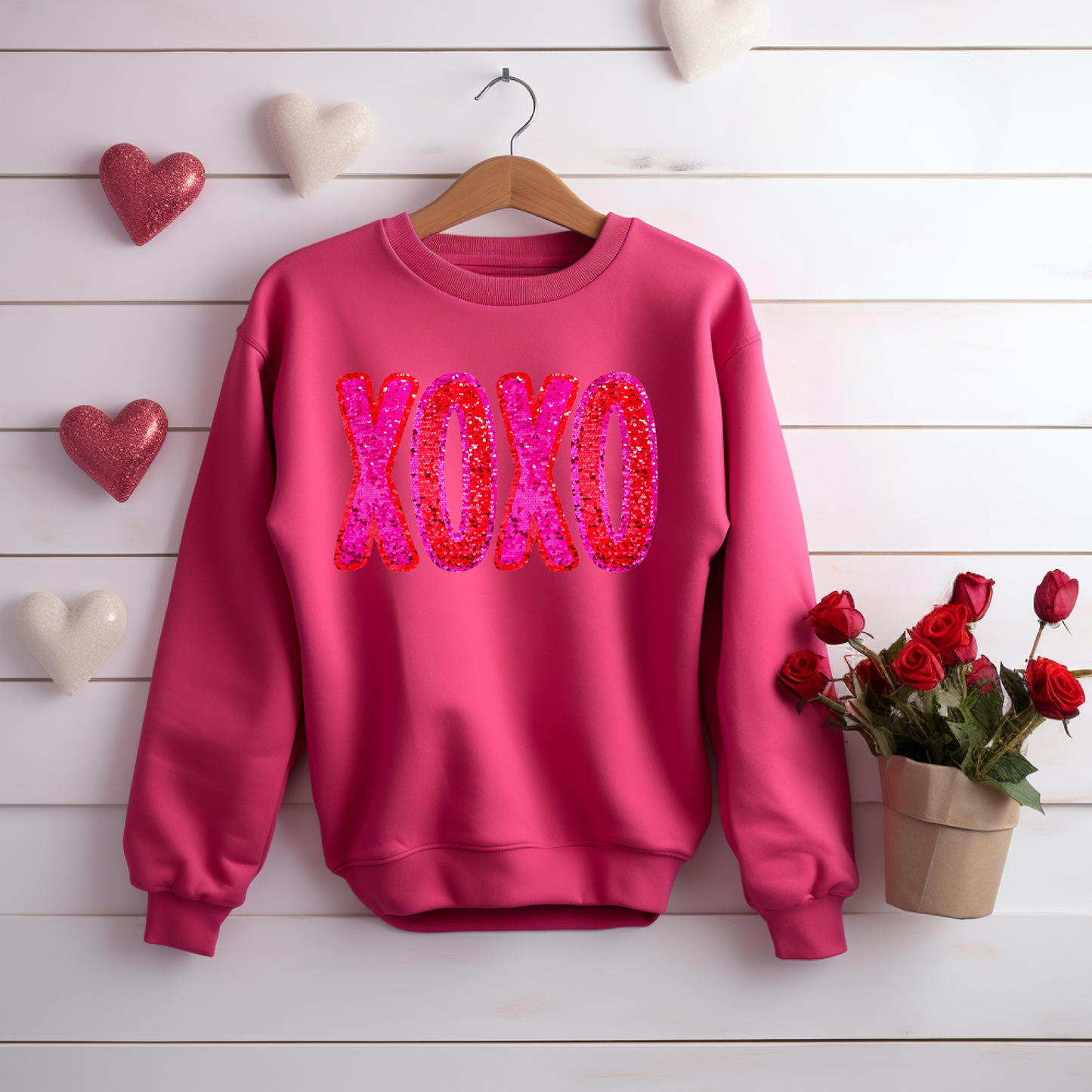XOXO faux glitter