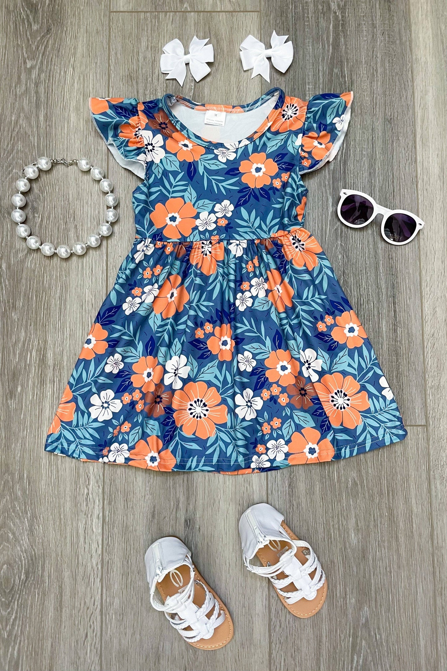 "Jayde" Floral Pearl Dress