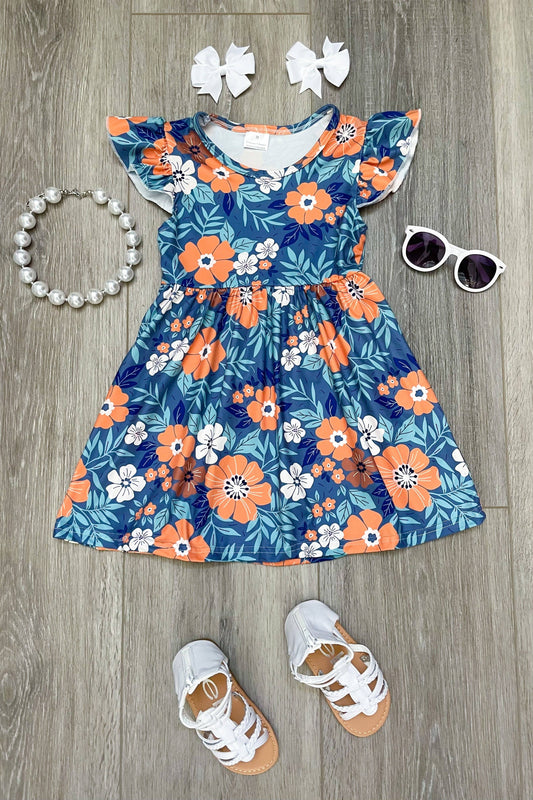"Jayde" Floral Pearl Dress