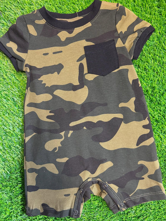Camo Pocket Romper
