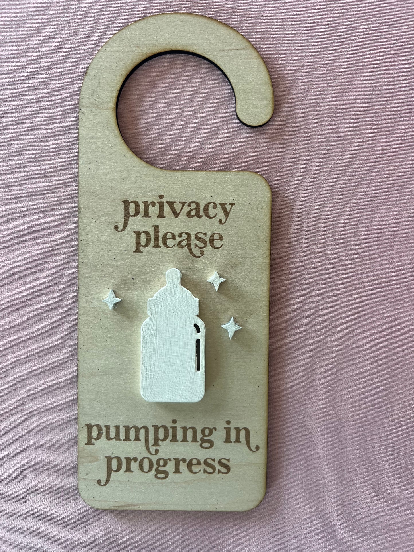 Door hanger- Pumping in Progress