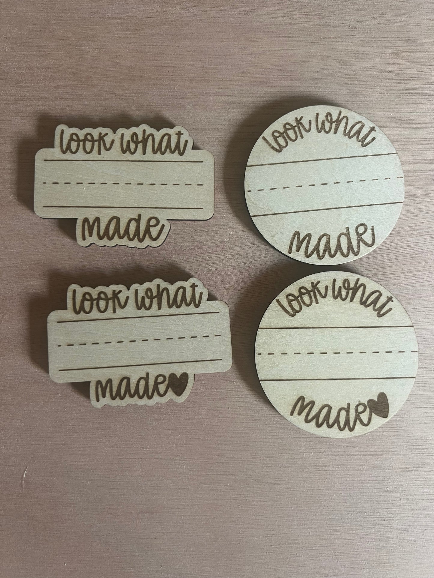 Look What I Made! Wooden Magnet