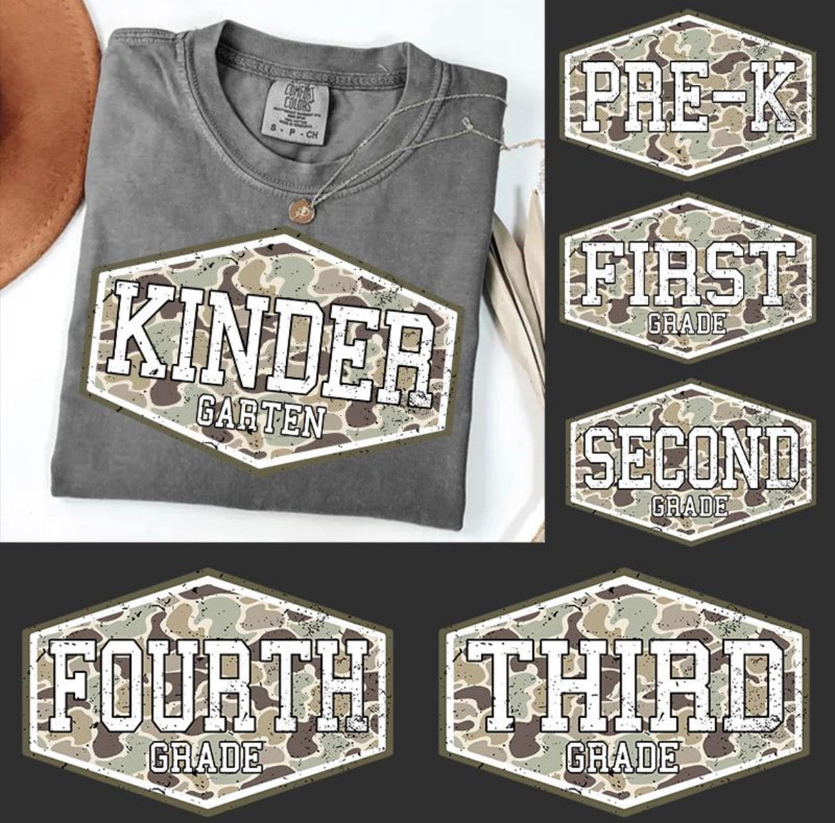 Grade-Back to school Camo