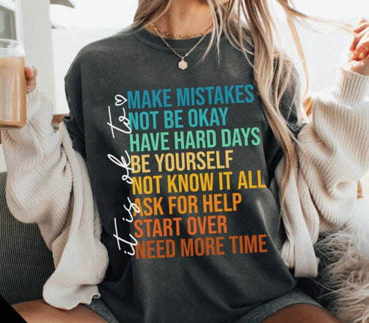 It's Okay to Make Mistakes
