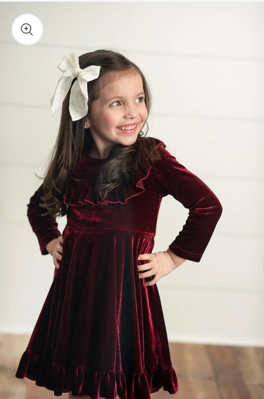 Velvet Berry Dress