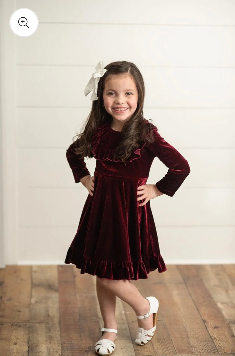 Velvet Berry Dress