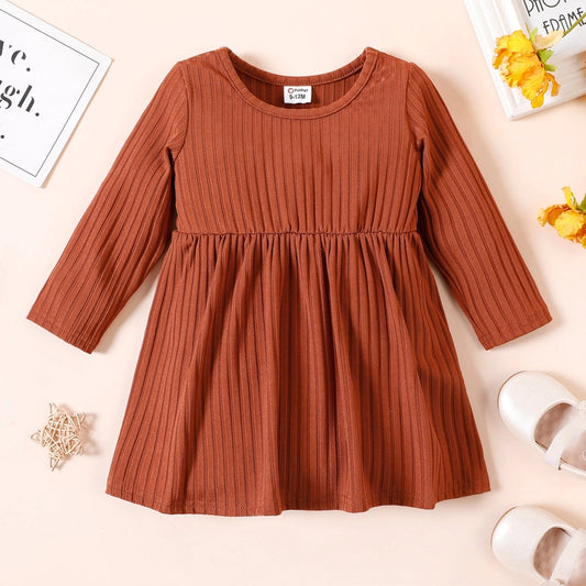 Ribbed Long Sleeve Dress