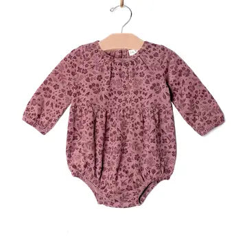 Plum Floral Romper